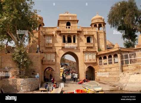 Entrance to Gadisar Lake Boating point, Jaisalmer, Rajasthan, India Stock Photo - Alamy