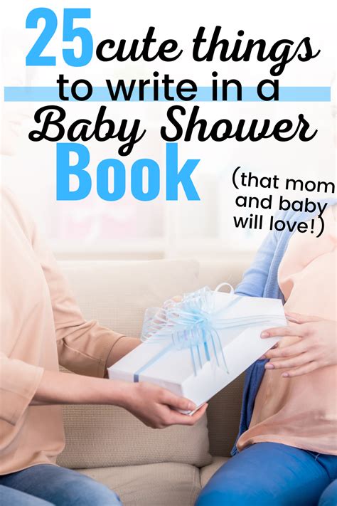 What To Write In A Baby Shower Book - 25 Inscription Ideas | Baby ...