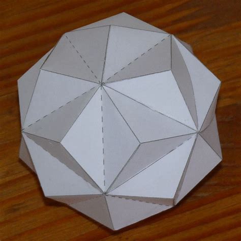 Paper Small Triambic Icosahedron (first stellation of the icosahedron ...