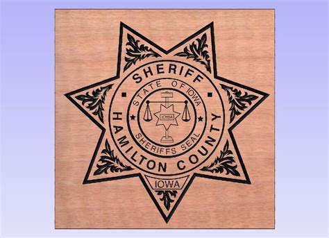 Hamilton County Sheriff Badge SVG | Etsy