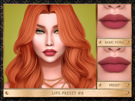 The Sims Resource - LIPS PRESET #8