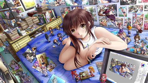 anime, girl, room Wallpaper, HD Anime 4K Wallpapers, Images and ...