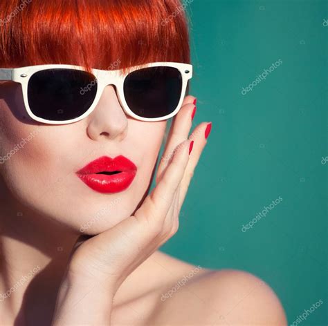 Young woman with sunglasses Stock Photo by ©NinaMalyna 37253415