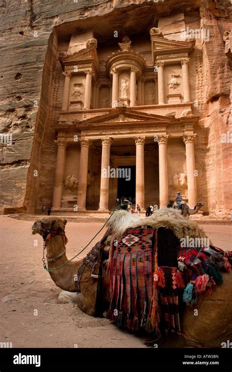 The Treasury Petra Jordan Stock Photo - Alamy