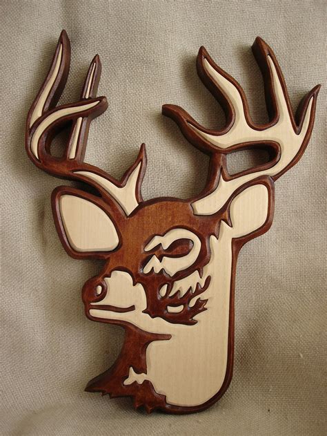 Wooden Deer Deer Wall Hanging Wallhanging Deer Wall Art - Etsy