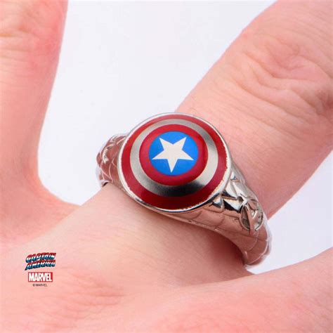 Captain America Shield (Marvel) Avengers Ring – Collector's Outpost