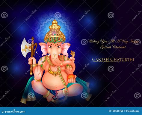 Lord Ganapati For Happy Ganesh Chaturthi Festival Religious Banner ...