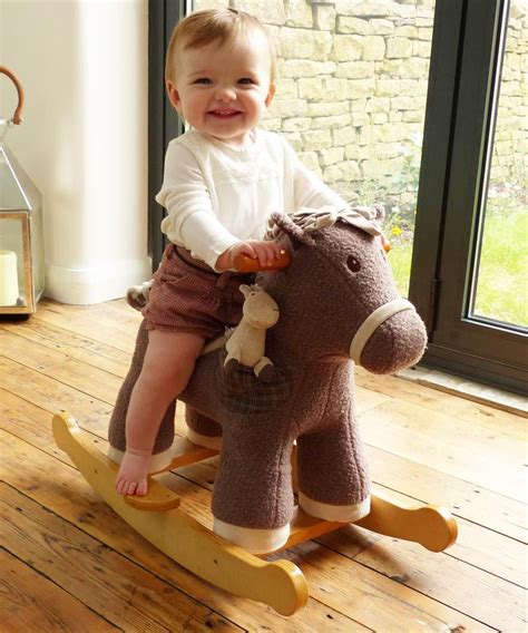 Bobble & Pip Rocking Horse Baby Rocking Horse, Wooden Rocking Horse, 9 ...