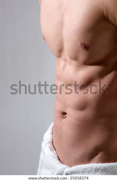 Young Mans Chest Abs Stock Photo 25058374 | Shutterstock