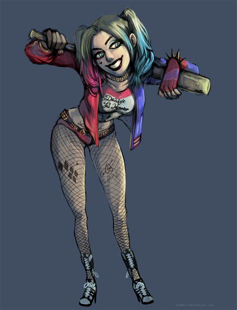 Harley Quinn + Speedpaint by SirMei on DeviantArt