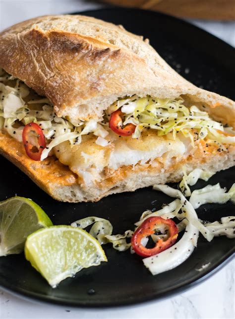 Spicy Fish Sandwiches with Citrus Poppy Slaw | Carolyn's Cooking | Fish ...