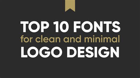 10 Best Professional Fonts for Minimalist Logo Design