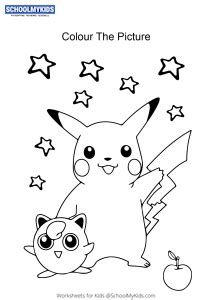 Pokemon Pikachu and friends - Pokemon Coloring Pages worksheet for Kindergarten,First,Second ...