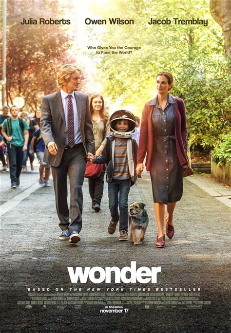 Wonder movie large poster.