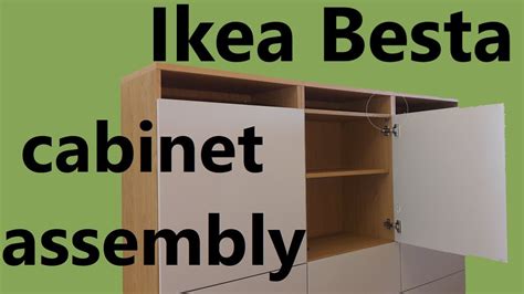 Ikea Besta cabinet assembly (frame) - YouTube