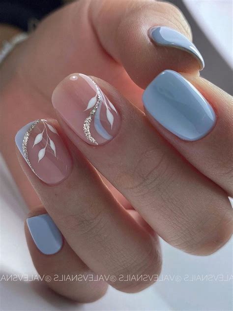 Beautiful Light Blue Nail Designs