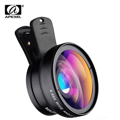 APEXEL Phone Lens kit 0.45x Super Wide Angle | techstoreforu | Phone lens, Phone camera lens ...