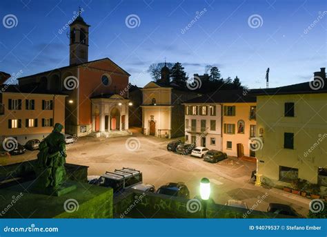 The Old Central Square of Stabio on Switzerland Editorial Photography ...