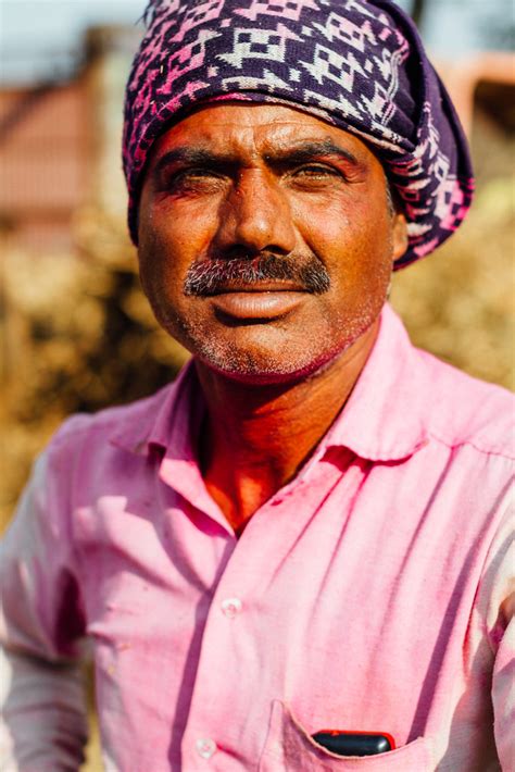 Indian Man in Pink Gulal for Holi | Taken at Latitude/Longit… | Flickr