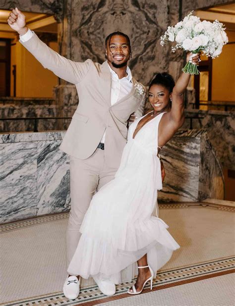 Simone Biles Shuts Down Haters Commenting on Her Wedding Hairstyle