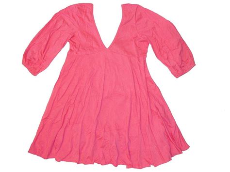 Chanceful Women's Plunging V Neck 3/4 Sleeve Casual Mini Pleated T-Shirt Dress | Plus size ...