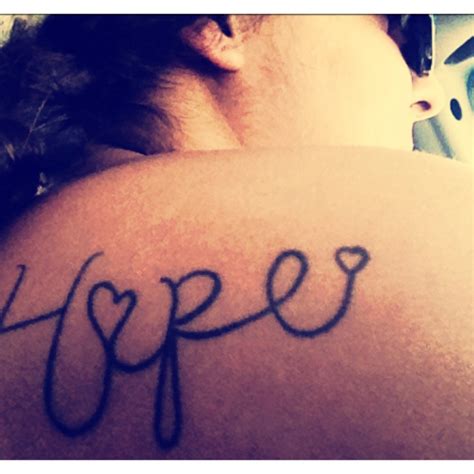 Hope tattoo omg i love this one | Hope tattoo, Time tattoos, Tattoos ...