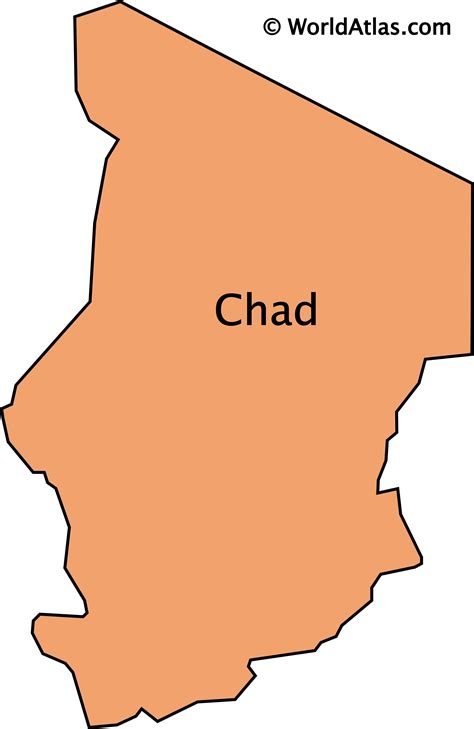 Chad Regions Maps