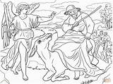 Balaam And His Donkey Coloring Page 301 Moved Permanently  Divyajanan sketch template