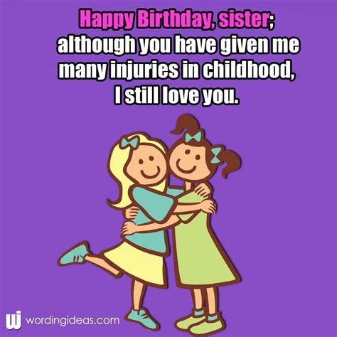 Happy Birthday, Sister! 30+ Birthday Wishes for your Sister » Wording Ideas