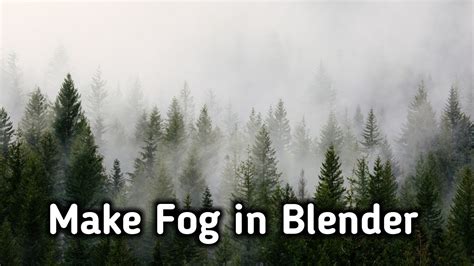 How to create fog in Blender !!! Blender tutorial for beginners. - YouTube