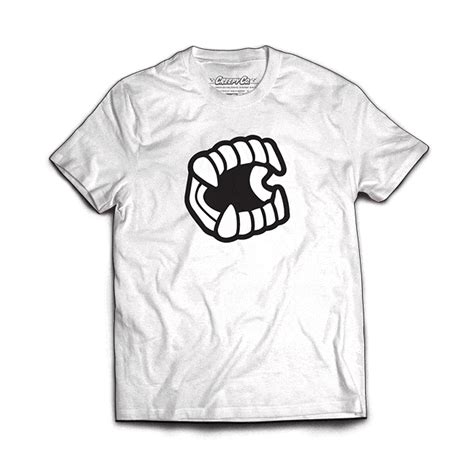 White Glow-in-the-Dark Chompers Shirt - Creepy Co. size S | Shirts, White tshirt, T shirt