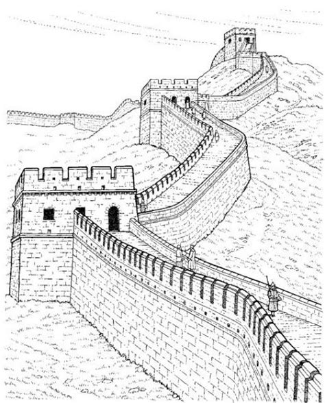 The Great Wall Of China Drawing at GetDrawings | Free download