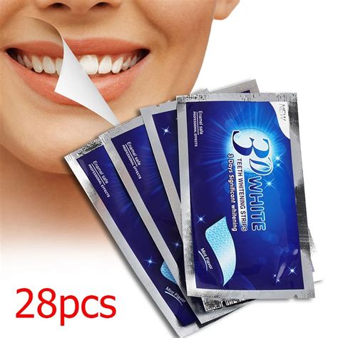 3D Teeth Whitening Strips 28 Strips 14 Pouches Effective Teeth ...