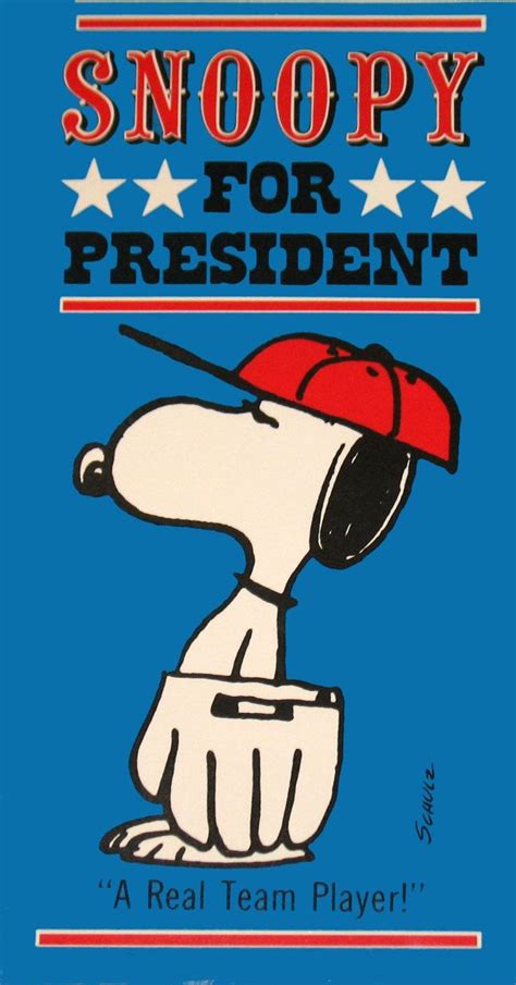 Snoopy For President | Snoopy funny, Charlie brown and snoopy, Snoopy ...