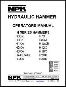 Hydraulic Hammer Manuals & Publications | NPKCE