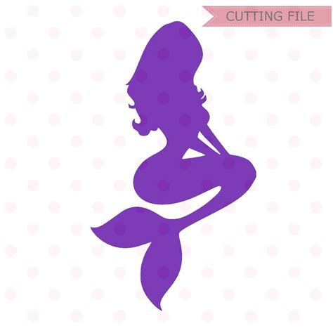 Mermaid SVG instant download Mermaid silhouette svg file | Etsy