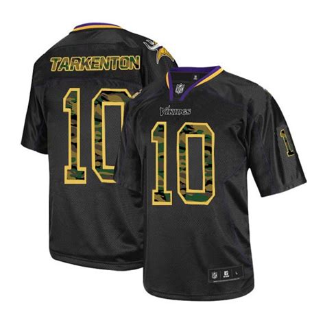 Fran Tarkenton Minnesota Vikings Nike Limited Black Camo Fashion Jersey