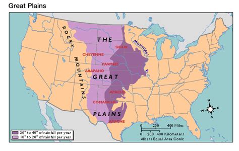 The Great Plains map | Native american projects, Great plains, Back to school activities