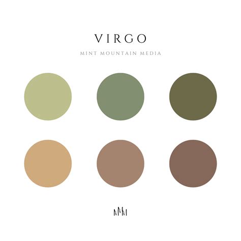 Virgo Zodiac Color Palette in 2023 | Color palette, Hex color codes, Color