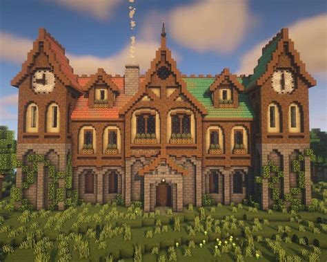 Minecraft Builds on Instagram: “Fantasy mansion a collab by @bigtonymc ...