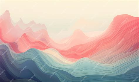 Premium AI Image | Abstract and minimalist landscapes