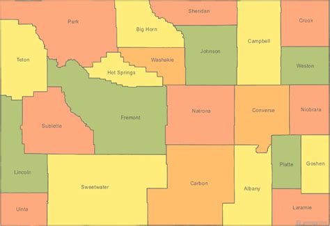 Show Me Wyoming On A Map - Channa Antonetta