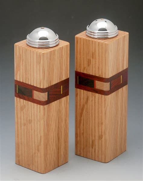 Bold Mosaic Salt and Peppers Shakers by Martha Collins (Wood Salt & Pepper Shakers) | Artful ...