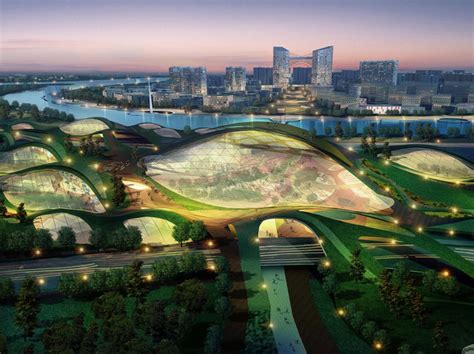 Tianjin Eco City is a Futuristic Green Landscape for 350,000 Residents