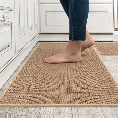 Amazon.com: MontVoo Kitchen Rugs and Mats Washable [2 PCS] Non-Skid Natural Rubber Kitchen Mats ...