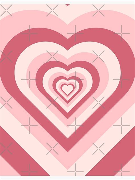 "Pink Aesthetic Heart" Poster for Sale by ind3finite | Redbubble