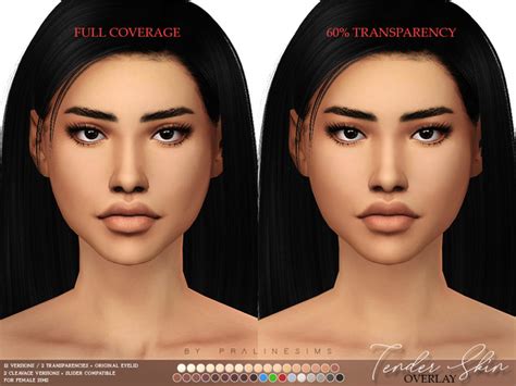 Pralinesims' Tender Skin Overlay (Female) | The sims 4 skin, Sims hair, Sims 4