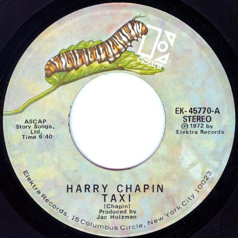 Harry Chapin - Taxi (1972, Vinyl) | Discogs