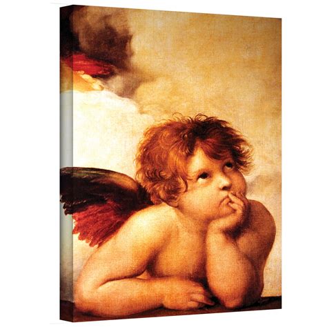 Cherub'' by Raphael Painting Print on Canvas | Wayfair Wood Canvas ...