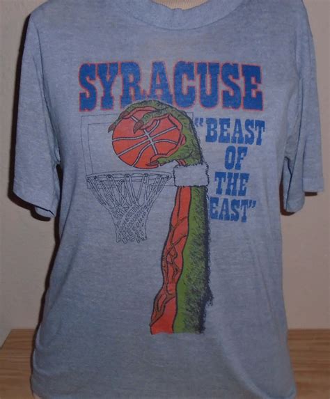 vintage 1980s Syracuse Orangemen basketball t shirt THIN soft Medium by vintagerhino247 on Etsy ...